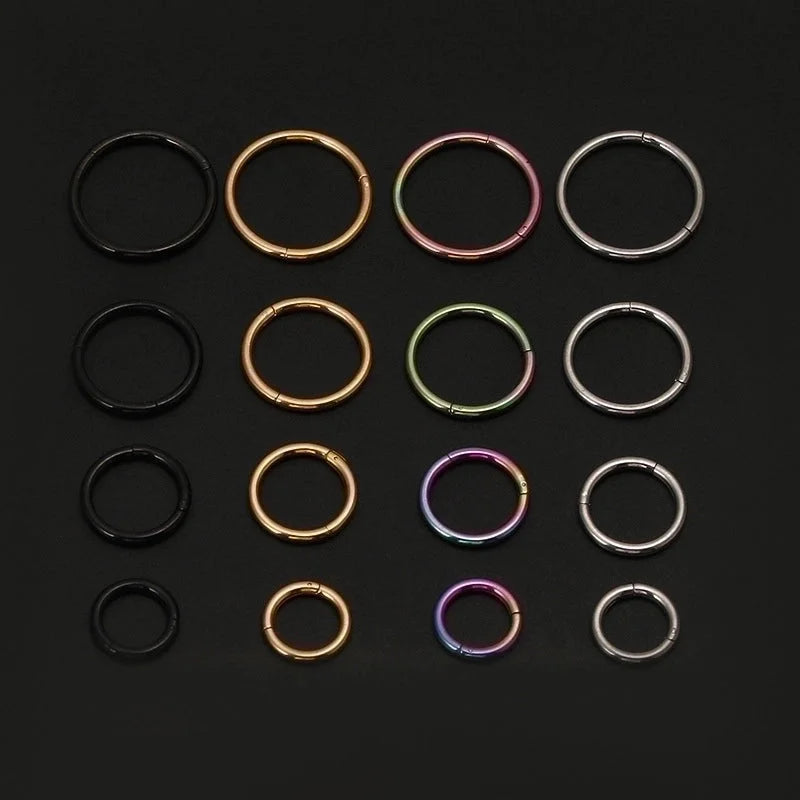 Minimalist Circle Stainless Steel Plating Nose Ring
