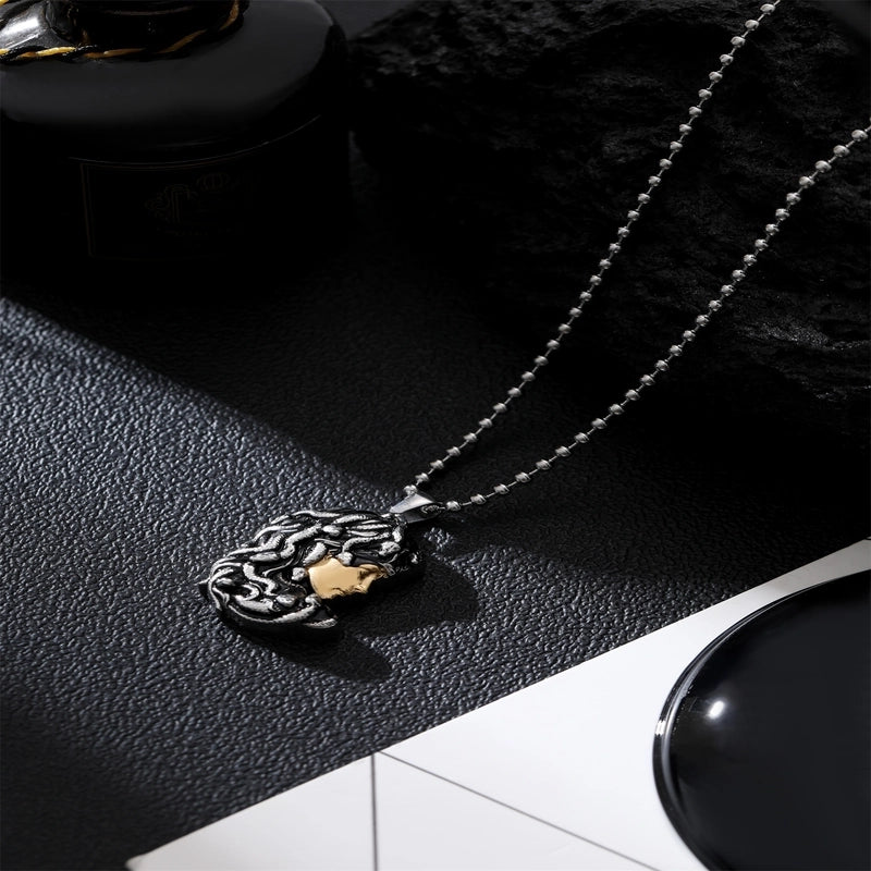 Casual Retro Human Face Tree 304 Stainless Steel Unisex Pendant Necklace