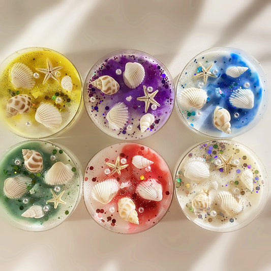 Beach Starfish Shell Soy Wax Candle
