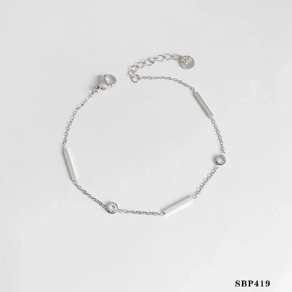 Modern Style Geometric Star Heart Shape 304 Stainless Steel 16K Gold Plated White Gold Plated Gold Plated Artificial Pearls Rhinestones Bracelets In Bulk