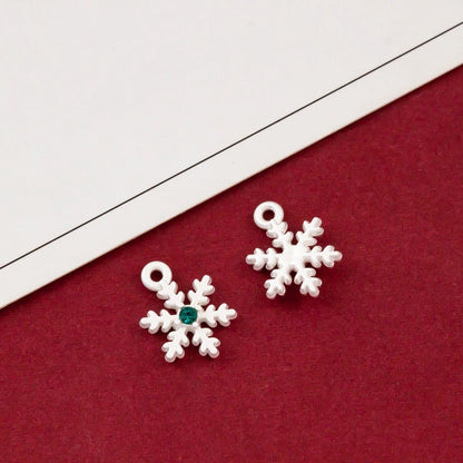 10 PCS/Package Alloy Bow Knot Bell Snowflake Pendant Jewelry Accessories