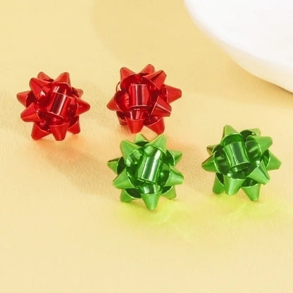 1 Pair Minimalist Snowflake Irregular Alloy Ear Studs