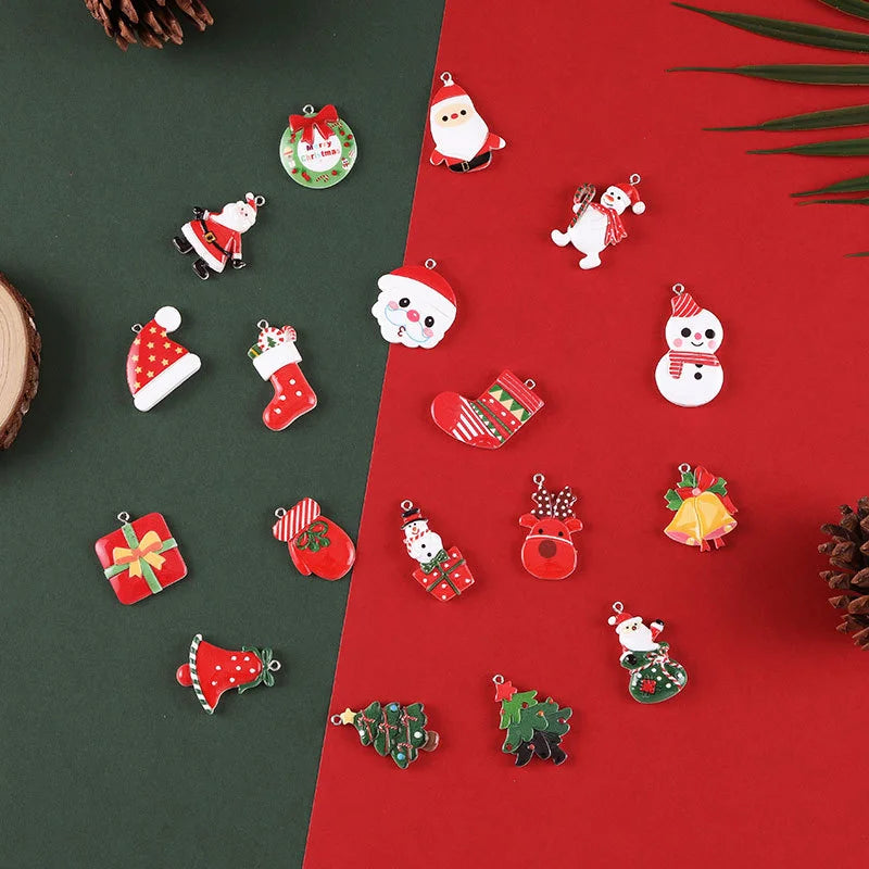 Christmas Resin Hanging Ring Small Pendant Diy Accessories Christmas Tree Decoration Supplies Small Pendant Hanging Ornament