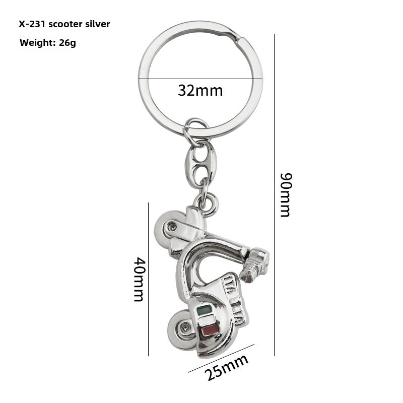 Simulation Cool Helmet Motorcycle Suit Keychain Metal Helmet Keychain Pendant Motorcycle Keychain