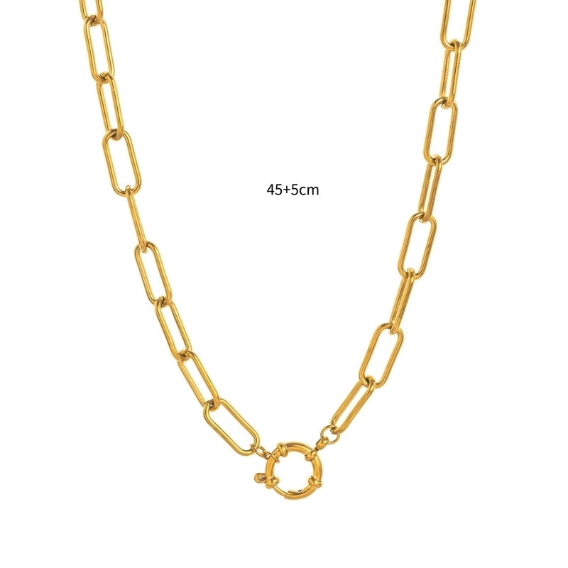 Minimalist Circle Pearl 201 Stainless Steel 304 Stainless Steel Zircon 18K Gold Plated Beaded Inlay Pendant Necklace