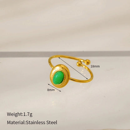 Elegant Glam Luxurious Geometric 304 Stainless Steel Open Rings