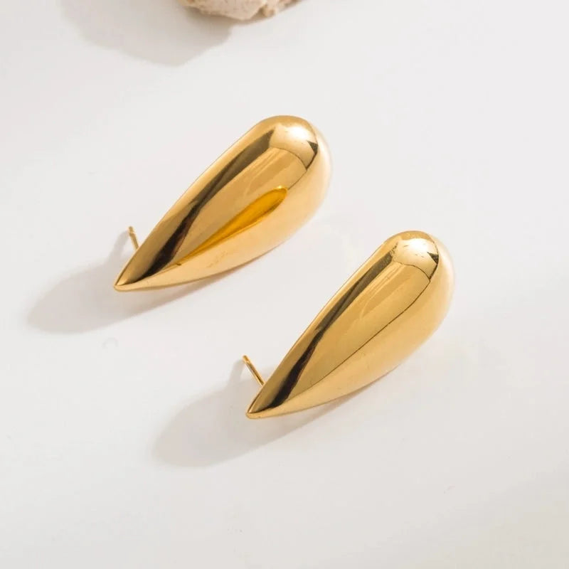 1 Pair Casual Modern Style Minimalist Geometric Heart Shape 304 Stainless Steel 18K Gold Plated Ear Studs