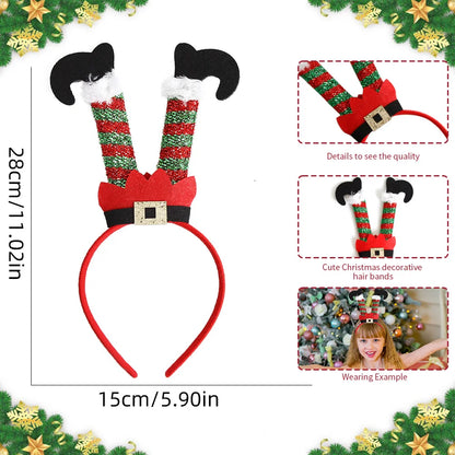 Christmas Cartoon Style Cute Exaggerated Christmas Hat Plastic Festival Street Headband