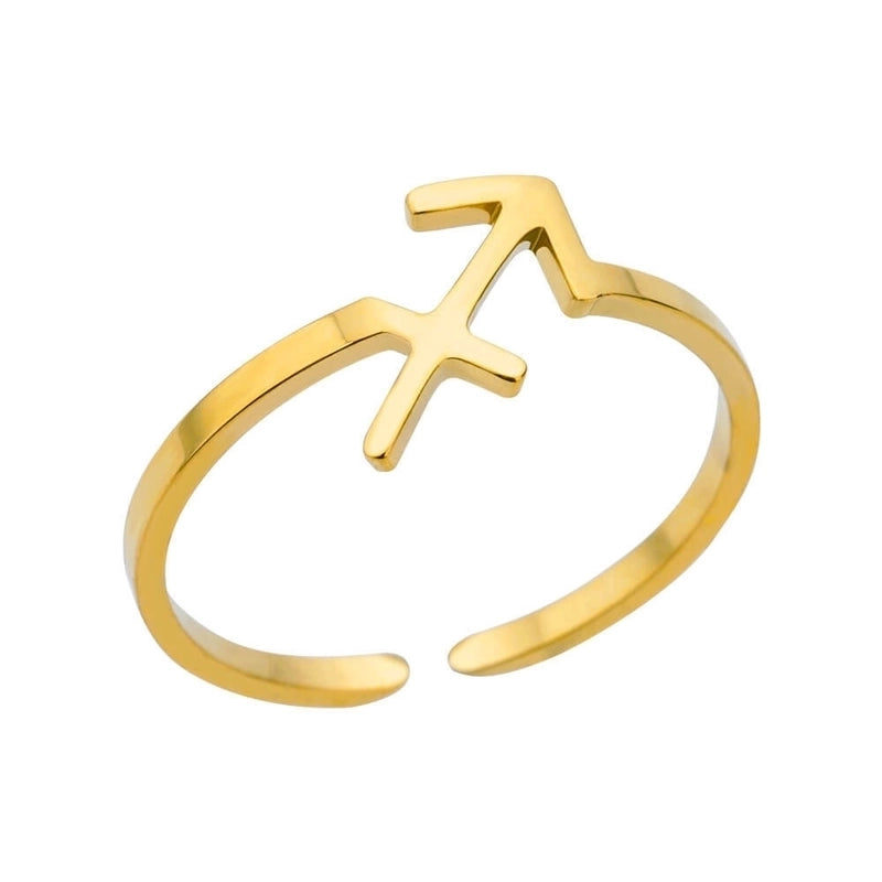 Basic Minimalist Constellation 304 Stainless Steel Plating Open Rings