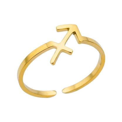 Basic Minimalist Constellation 304 Stainless Steel Plating Open Rings