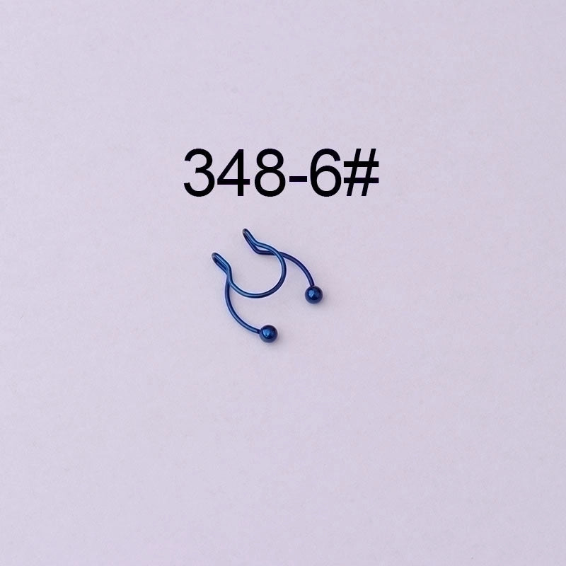 Nose Rings & Studs Geometric 316 Stainless Steel Plating