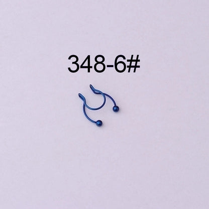 Nose Rings & Studs Geometric 316 Stainless Steel Plating
