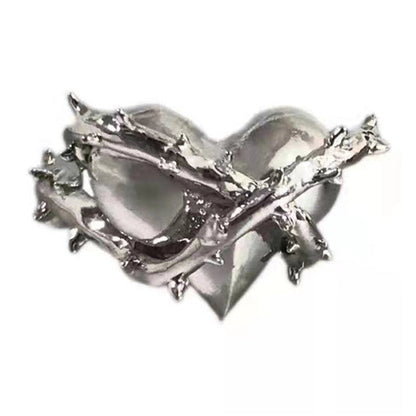 Fairy Style Modern Style Minimalist Moon Heart Shape Butterfly Alloy Copper Gold Plated Silver Plated Artificial Gemstones Artificial Diamond Open Ring In Bulk