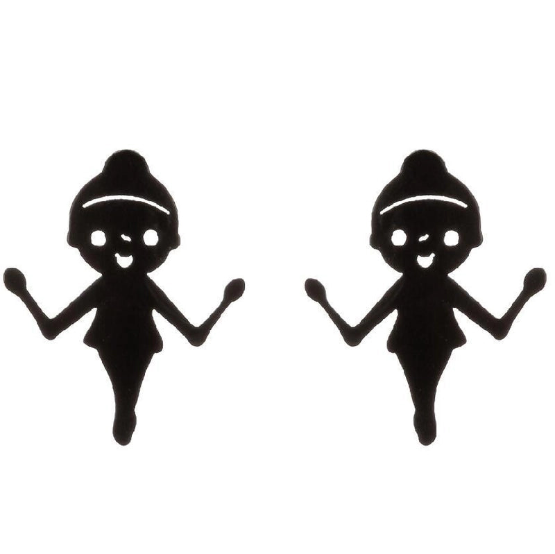 1 Pair Minimalist Solid Color Irregular Plating 304 Stainless Steel 18K Gold Plated Ear Studs