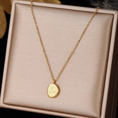 3 Pieces Elegant Minimalist Leaf Four Leaf Clover Insect Stainless Steel Plating Inlay Zircon Pendant Necklace