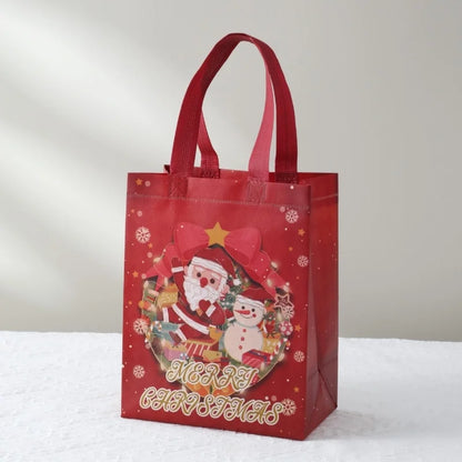 Christmas Cute Christmas Tree Santa Claus Nonwoven Party Festival Gift Bags