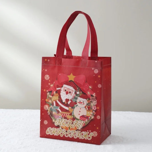Christmas Cute Christmas Tree Santa Claus Nonwoven Party Festival Gift Bags