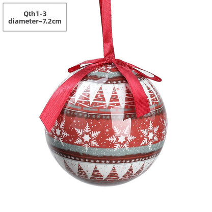 Christmas Ball Pendant Snowman Foam Ball Ornament Christmas Tree Hanging Ball Atmosphere Decoration Supplies