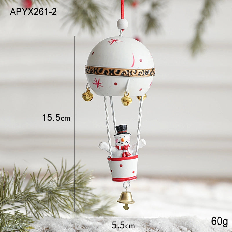 Christmas Casual Cute Minimalist Santa Claus Snowman Elk Iron Holiday Daily Party Hanging Ornaments Decorations Hanging Ornaments
