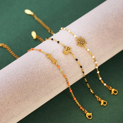 Modern Style Classic Style Ghost Unforgettable 304 Stainless Steel Bracelets In Bulk Stainless Steel Bracelets Halloween