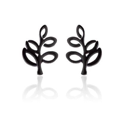 1 Pair Fashion Star Moon Tree Plating Hollow Out 304 Stainless Steel 18K Gold Plated Ear Studs