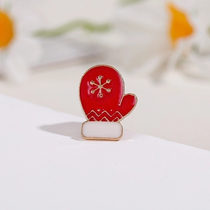 Cartoon Style Pin Santa Claus Alloy Enamel Unisex Brooches