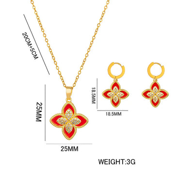 Minimalist Round Geometric Titanium Steel Electroplating Necklaces