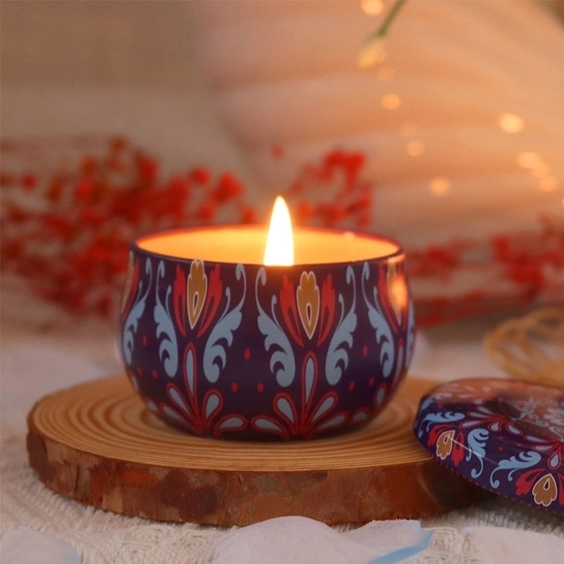 Christmas Fashion Santa Claus Contrasting Colors Flower Wax Metal