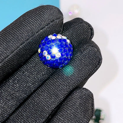 K16 Stars Diamond Ball Color Straight Hole Soft Clay Beads Mobile Phone Chain Bag Chain Diy Jewelry Accessories Beaded