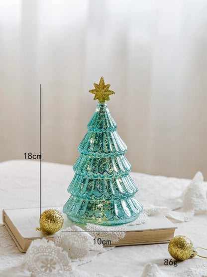 Christmas Minimalist Classic Style Christmas Tree Glass Holiday Festival Ornaments