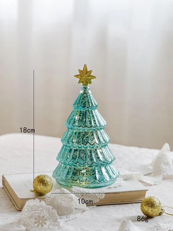 Christmas Minimalist Classic Style Christmas Tree Glass Holiday Festival Ornaments