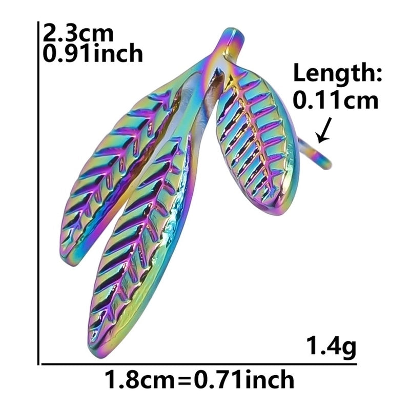 1 Pair Minimalist Flower Butterfly Plating 304 Stainless Steel 18K Gold Plated Ear Studs