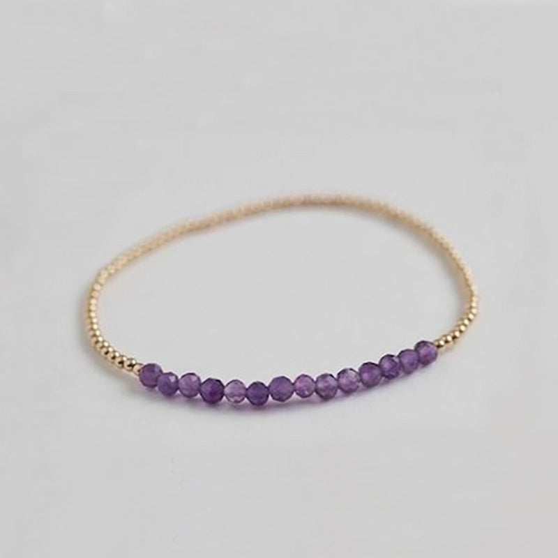 Natural Stone Copper Beaded Geometric Bracelets