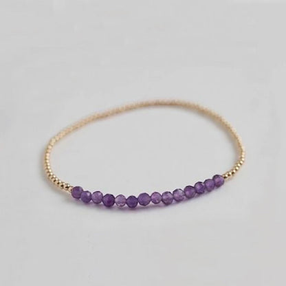 Natural Stone Copper Beaded Geometric Bracelets