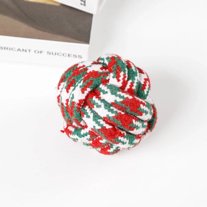 Cute Cotton Rope Christmas Infinite Twist Pet Toys