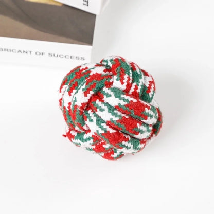 Cute Cotton Rope Christmas Infinite Twist Pet Toys