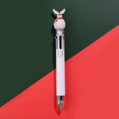 1 Piece Christmas Tree Santa Claus Learning Christmas Plastic Silica Gel Cute Ballpoint Pen