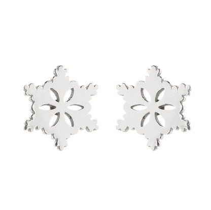 1 Pair Fashion Christmas Tree Plating 304 Stainless Steel 18K Gold Plated Ear Studs