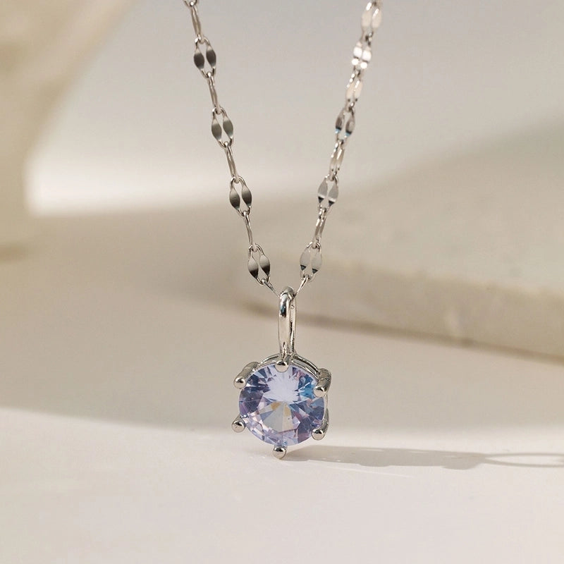 Titanium Steel Copper Plating Geometric Flower Copper Necklaces