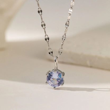 Titanium Steel Copper Plating Geometric Flower Copper Necklaces