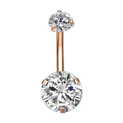 Minimalist Geometric Stainless Steel Plating Belly Ring 1 Piece