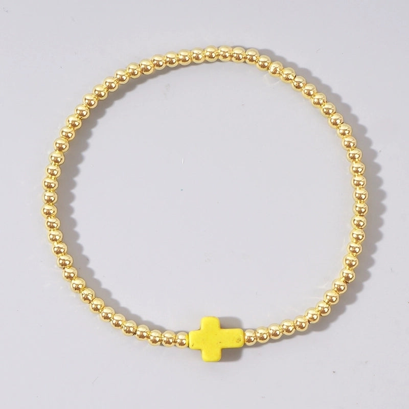 Semi-precious Stone Copper Handmade Geometric Bracelets