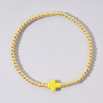 Semi-precious Stone Copper Handmade Geometric Bracelets