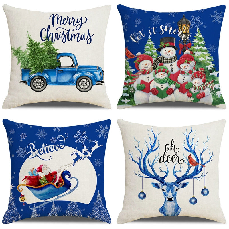 Christmas Combination Pillow Case New Home Sofa Decoration Cushion Pillow Case Manufacturers