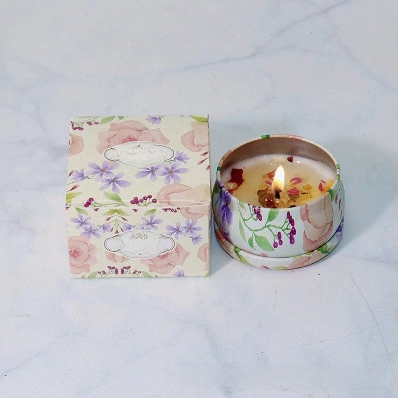 Christmas Fashion Santa Claus Contrasting Colors Flower Wax Metal