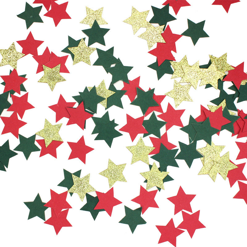Christmas Table Confetti Reindeer Snowflake Pentagram Sprinkles Christmas Party Supplies Gifts Diy Accessories