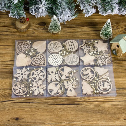 Christmas Wood Party Hanging Ornaments