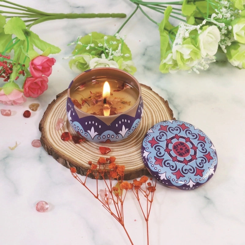 Christmas Fashion Santa Claus Contrasting Colors Flower Wax Metal