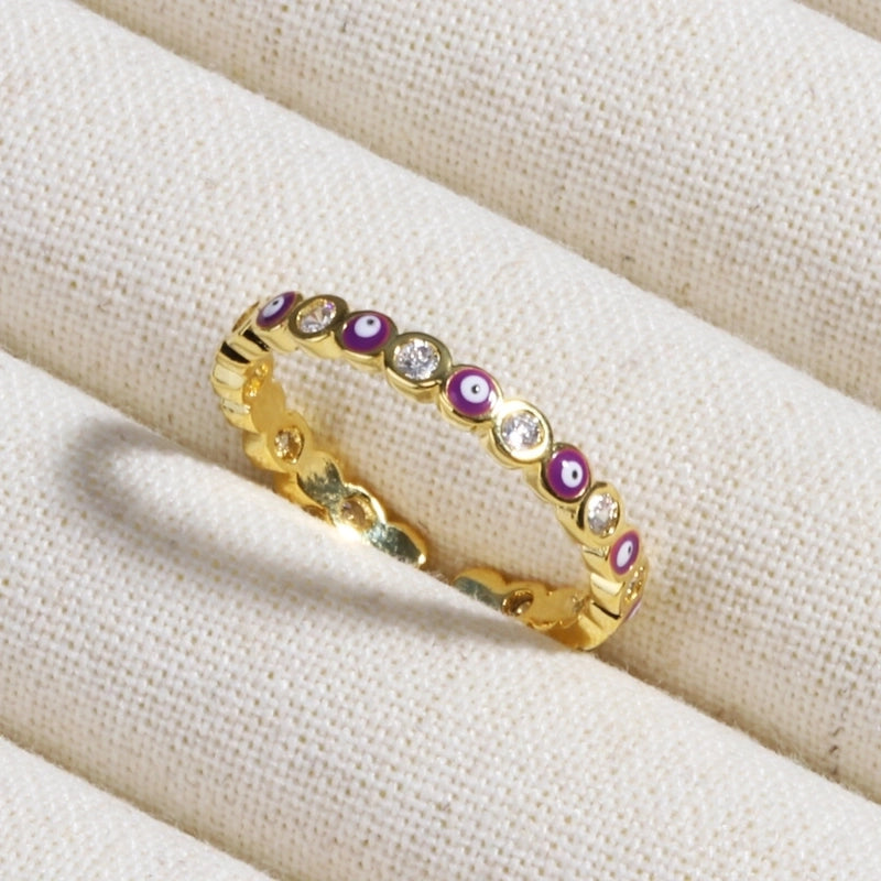 Copper Devil's Eye Rings