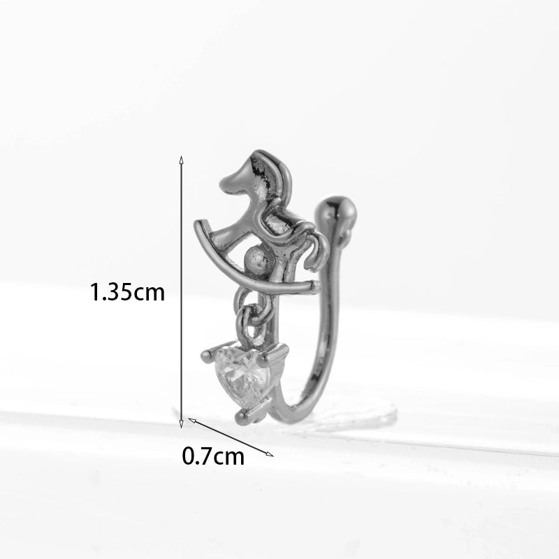 Nose Rings & Studs Fashion Geometric Copper Plating